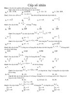 Cấp số nhân (không Đáp Án)