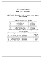 Đề tài bất bình Đẳng giới Ở tphcm thực trạng và giải pháp