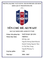 Chủ Đề kuwait bài tập nhóm môn kinh tế vĩ mô