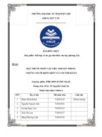 Đề tài Đặc trưng nhân vật tiểu thuyết trong “những người khốn khổ” của victor hugo