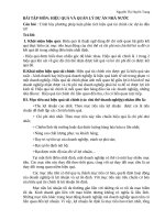 Hiệu quả và quản lý dự Án nhà nước