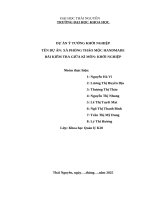 Dự Án xà phòng thảo mộc handmade bài kiểm tra giữa kì môn khởi nghiệp