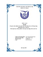 Công tác chủ nhiệm trong giáo dục hòa nhập cho trẻ rối loạn tăng Động giảm chú Ý Ở lớp 4,5