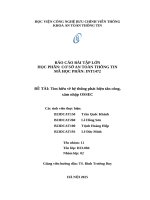 Đề tài tìm hiểu về hệ thống phát hiện tấn công, xâm nhập ossec