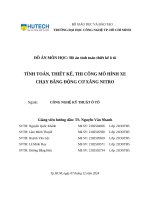 Tính toán, thiết kế, thi công mô hình xe chạy bằng Động cơ xăng nitro