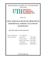 Công nghệ thay Đổi hànhtrìnhpistondifferential stroke cyclepistontechnology