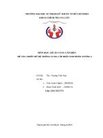 Môn học Đồ Án cung cấp Điện Đề tài thiết kế hệ thống cung cấp Điện cho phân xưởng 5