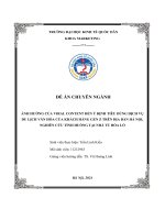 Ảnh hưởng của viral content Đến Ý Định tiêu dùng dịch vụ du lịch văn hóa của khách hàng gen z trên Địa bàn hà nội, nghiên cứu tình huống tại nhà tù hỏa lò