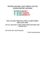 Đo lường và Điều khiển bằng máy tính Đề tài  mạch Đo và Điều khiển nhiệt Độ không khí sensor lm35