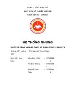 Hệ thống nhúng thiết kế Đồng hồ báo thức sử dụng stm32f103c8t6