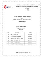 IUH - Thực hành Phép thử phân biệt - NHÓM SẢN PHẨM: SỮA CHUA UỐNG (Betagen, Susu)