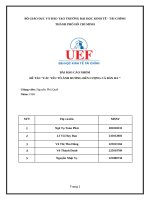 Đề tài các yếu tố Ảnh hưởng Đến lượng cá bán ra