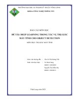 Đề tài deep learning trong tác vụ thị giác máy tính cho object detection