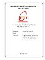 Báo cáo bài tập lớn môn toán rời rạc bài toán mã Đi tuần