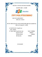 Đề tài thiết kế, lắp ráp và lập trình Điều khiển phân loại sản phẩm theo chiều cao sử dụng plc và hmi