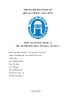 Môn thanh toán quốc tế chủ Đề phương thức tín dụng chứng từ