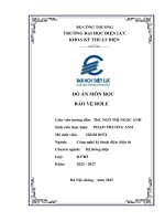 Đồ Án môn học bảo vệ rơ Đồ Án bảo vệ role trong hệ thống Điện