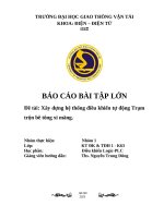 Báo cáo bài tập lớn Đề tài xây dựng hệ thống Điều khiển tự Động trạm trộn bê tông xi măng