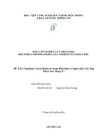 Đề tài Ứng dụng trí tuệ nhân tạo trong phát hiện và ngăn chặn tấn công ddos trên mạng 5g