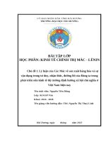 Lý luận của các mác về sản xuất hàng hóa và sự vận dụng trong tư duy, nhận thức, Đường lồi của Đảng ta trong phát triến nên kinh tế thị trường Định hướng xã hội chủ nghĩa Ở việt nam hiện nay