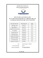 Đề tài phân tích Ảnh hưởng của thói quen học tập và sinh hoạt Đên kết quả học tập của sinh viên