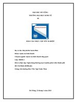 Báo cáo thực tập tốt nghiệp  Đơn vị thực tập ngân hàng thương mại cổ phần phát triển thành phố hồ chí minh (hdbank)