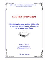 Một số biện pháp nâng cao hứng thúhọcmônmĩ thuật theo Định hướng phát triểnnănglựccủa học sinh trường tiểuhọc