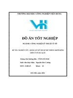 Đề tài nghiên cứu , khảo sát kỹ thuật hệ thống khởi Động trên Ô tô du lịch