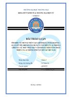 Tìm hiểu về trí tuệ nhân tạo (artificial intelligence – ai) là gì nêu một số Ứng dụng và vai trò của ai trong 1 lĩnh vực cụ thể