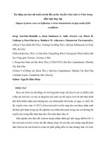 Impact of nurse sows virus cúm a Ở heo