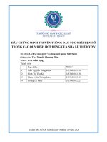 Hãy chứng minh truyền thống dân tộc thể hiện rõ trong các quy Định hợp Đồng của nhà lê thế kỷ xv