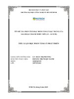 Đề tài phân tích Đặc Điểm tâm lý Đặc trưng của giai Đoạn thanh thiếu niên (12 – 24 tuổi)