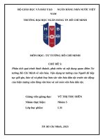 Phân tích quá trình hình thành, phát triển và nội dung quan Điểm tư tưởng hồ chí minh về văn hóa  vận dụng tư tưởng của người Để tiếp tục giữ gìn, bảo vệ và phát huy bản sắc văn hóa dân tộc