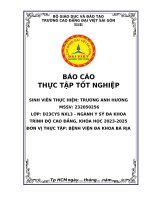 Báo cáo thực tập tốt nghiệp Đơn vị thực tập bệnh viện Đa khoa bà rịa