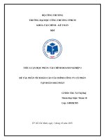 Đề tài phân tích báo cáo tài chính công ty cổ phần tập Đoàn hoà phát