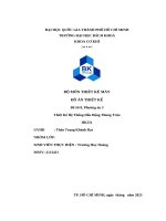 Đồ Án thiết kế Đề số 8, phương Án 3 thiết kế hệ thống dẫn Động thùng trộn