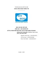 Báo cáo bài tập lớn môn hoc  mã nguồn mở Đề tài phần mềm bảo mật và an toàn mạng pfsense