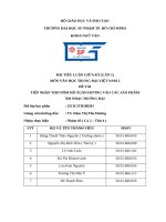 Đề tài tiếp nhận thơ nôm hồ xuân hương vào các sản phẩm Âm nhạc Đương Đại