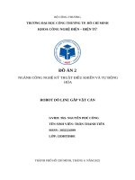 Robot dò line gắp vật cản