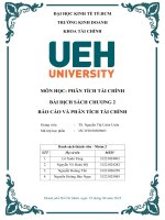 Môn học phân tích tài chính bài dịch sách chương 2 báo cáo và phân tích tài chính