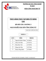 IUH - THỰC HÀNH THỰC TẬP ĐIỆN TỬ NÂNG CAO - MẠCH KHUẾCH ĐẠI ĐƠN TẦNG DÙNG FET