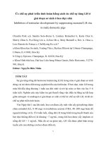 Inhibition of testicular development Ức chế sự phát triển tinh hoàn heo