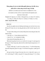 Influence of commercial  tiem phong vasin anh huong the vang o bo