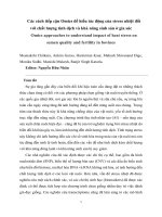 Omics approaches stress nhiệt Đối với chất lượng tinh dịch