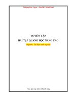 Đề tuyển tập quang học nâng cao