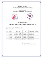 IUH - ĐỒ ÁN TỐT NGHIỆP - TÍNH TOÁN THIẾT KẾ, CHẾ TẠO MÁY CHĂM SÓC GIÀY DA