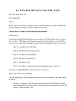 Quản trị chất lượng TMU