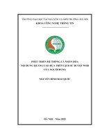 Phát triển hệ thống cá nhân hóa nội dug quảng cáo dựa trên lịch sử web của người dùng