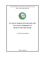 Xây dựng website bán phụ kiện thú cưng