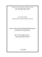 Quản lý nhà nước Đối với thị trường dịch vụ internet tại tỉnh Đắk lắk